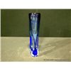 Image 2 : Tablonski Poland Blue Hand Blown Glass Vase 11 3/4" x 6" Retail: $695.00