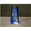 Image 3 : Tablonski Poland Blue Hand Blown Glass Vase 11 3/4" x 6" Retail: $695.00