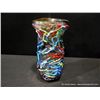 Image 1 : Chinese Multi Colored Ribbon Glass Vase, 18 1/2" x 9" Retail: $980.00