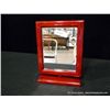 Image 1 : Red Framed Vanity Mirror