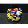 Image 1 : Multi Colored Globular Shaped Glass Vase, 10 1/2" Retail: $650.00