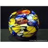 Image 2 : Multi Colored Globular Shaped Glass Vase, 10 1/2" Retail: $650.00