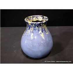 Blue Pottery Vase by Sage Mfg, 9" x 8" Retail: $105.00