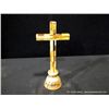 Image 1 : Inlaid Cross on Stand, 12 1/4" x 5 1/2" Retail: $200.00