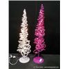 Image 1 : Lot: 2 Mini Table Top Christmas Trees