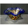 Image 1 : Viz Glass Art Multi Colored Ruffle Bowl, 11" x 21" Retail: $1120.00