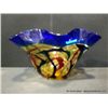 Image 2 : Viz Glass Art Multi Colored Ruffle Bowl, 11" x 21" Retail: $1120.00