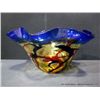 Image 3 : Viz Glass Art Multi Colored Ruffle Bowl, 11" x 21" Retail: $1120.00