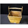 Image 1 : Wooden Basket with Broken Bottom, 20" x 16" x 15"