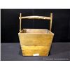 Image 2 : Wooden Basket with Broken Bottom, 20" x 16" x 15"