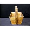Image 5 : Wooden Basket with Broken Bottom, 20" x 16" x 15"