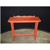 Image 1 : Red Painted Wooden Entry Table