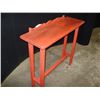 Image 2 : Red Painted Wooden Entry Table