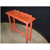 Image 3 : Red Painted Wooden Entry Table