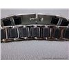 Image 3 : Stainless Steel Watch Band with Rubber Links Weight: 24.2 Grams Retail: $88.00