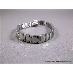 Polished Stainless Steel Small Link Bracelet Weight: 29.6 Grams Retail: $95.00