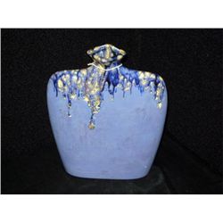 Terracotta Light Blue Envelope Vase 9"x7 3/4"x2" Retail: $105.00