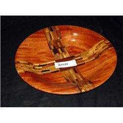 Wooden Bowl W/ Inlaid Cross 2 1/2"x12" Retail: $625.00