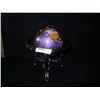 Image 2 : 6" Art Stone Globe in Stand-Alexander kalifano Retail: $330.0