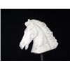 Image 2 : Bust of Molded Plaster Horse, on Stand, 14"x16"x5" Stand Adding 15" to it Retail: $990.00