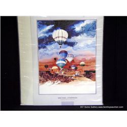 Michael Atkinson.Pueblo Balloon Festival. Albuquerque Print 32 1/2 x25  Retail: $50.00