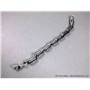 Image 4 : Stainless Steel & Black Rubber Oval Link Bracelet Weight: 23.2 Grams Retail: $49.00