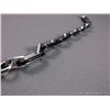 Image 5 : Stainless Steel & Black Rubber Oval Link Bracelet Weight: 23.2 Grams Retail: $49.00