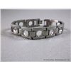 Image 1 : Polished Stainless Steel Large Link Bracelet Weight: 65.2 Grams