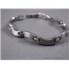 Image 2 : Satin Finish Curved Link Stainless Steel Bracelet Weight: 19.2 Grams