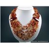 Image 1 : Multi Strand Necklace of Autumn Colored Stones Red Rock Carolina Weight: 236.3 Grams Retail: $195.00