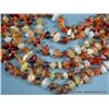 Image 3 : Multi Strand Necklace of Autumn Colored Stones Red Rock Carolina Weight: 236.3 Grams Retail: $195.00