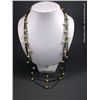 Image 1 : 3 Strand Brown Beaded Necklace w/ Cream Pearls 3pp34N Weight: 43.4 Grams Retail: $156.00