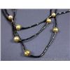 Image 3 : 3 Strand Brown Beaded Necklace w/ Cream Pearls 3pp34N Weight: 43.4 Grams Retail: $156.00