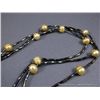Image 4 : 3 Strand Brown Beaded Necklace w/ Cream Pearls 3pp34N Weight: 43.4 Grams Retail: $156.00