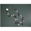 Image 2 : Liquid Sterling Silver Necklace w/ Dark and Light Pink Stones Weight: 17.3 Grams Retail: $139.00