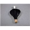 Image 2 : Black resin Sterling Silver Balloon Pendant-Marked D. Paquin Weight: 10.4 Grams Retail: $195.00