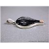 Image 3 : Black resin Sterling Silver Balloon Pendant-Marked D. Paquin Weight: 10.4 Grams Retail: $195.00
