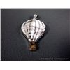 Image 2 : White earth Stone Sterling Silver Balloon Pendant- Marked D. Paquin Weight: 10.4 Grams Retail: $195.