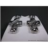 Image 2 : Sterling Silver Nugget Cross Earrings w/ Clear Gems Weight: 10.6 Grams Retail: $174.00