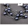 Image 2 : Liquid Sterling Silver and Grey Pearl Like Stone Bracelet Weight: 14.1 Grams Retail: $149.00