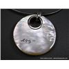 Image 5 : Sterling Silver Herring Bone Necklace w/ Mother of Pearl Pendant Weight: 35.2 Grams Retail: $320.00