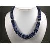 Image 1 : Blue Lapis and Sterling Silver Necklace Weight: 146 Grams Retail: $295.00