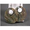 Image 2 : Sterling Silver Mother of Pearl and Oyster Earring Weight: 13.4 Grams Retail: $198.00