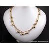 Image 1 : 3 Strand 14K Yellow Gold Liquid Gold and Bead Necklace Weight: 7 Grams Retail: $198.00