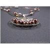 Image 4 : Liquid Sterling Silver Necklace w/ Beads and Pendant-Copper Toned, Gold and Silver Beads Weight: 25.