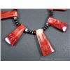 Image 3 : Sterling Silver Beaded Necklace w/ Red Stone Accents Weight: 58.9 Grams Retail: $495.00
