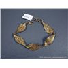 Image 1 : 14K Yellow Gold Plated Leaf Pattern Bracelet Weight: 10.1 Grams Retail: $135.00