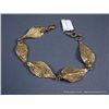 Image 6 : 14K Yellow Gold Plated Leaf Pattern Bracelet Weight: 10.1 Grams Retail: $135.00
