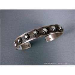 Sterling Silver Stamped Southwest Bracelet-Marked Emerson Weight: 18.4 Grams Retail: $159.00