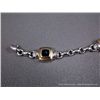 Image 2 : 18K Yellow Gold on Sterling Silver Bracelet w/ Black Onyx Stones-Marked CS Weight: 27.4 Grams Retail